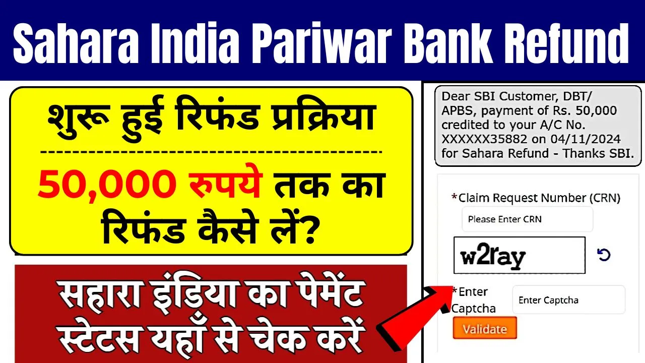 Sahara India Pariwar Bank Refund